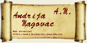 Andrija Magovac vizit kartica